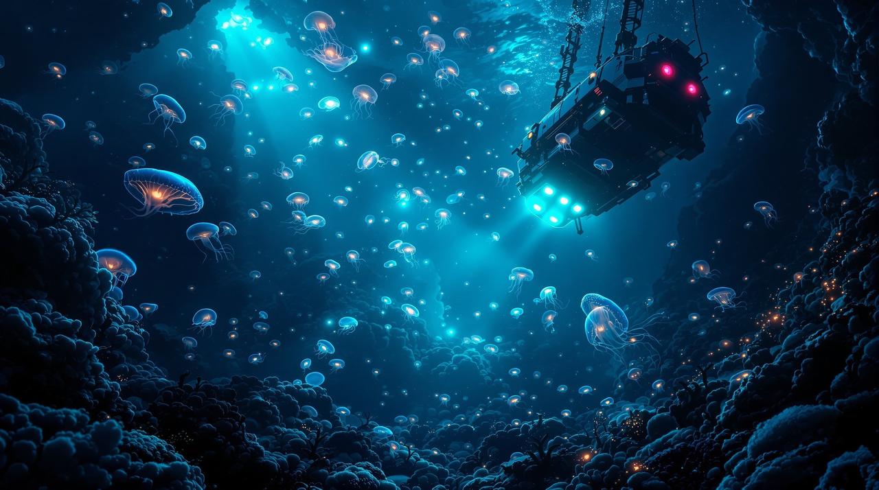 噼里啪啦视频纪录片:深海发光生物探秘之旅