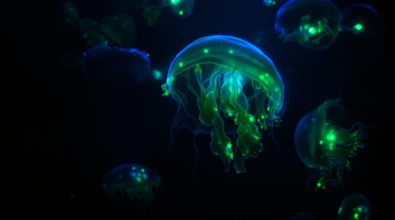 噼里啪啦视频纪录片:深海发光生物探秘之旅